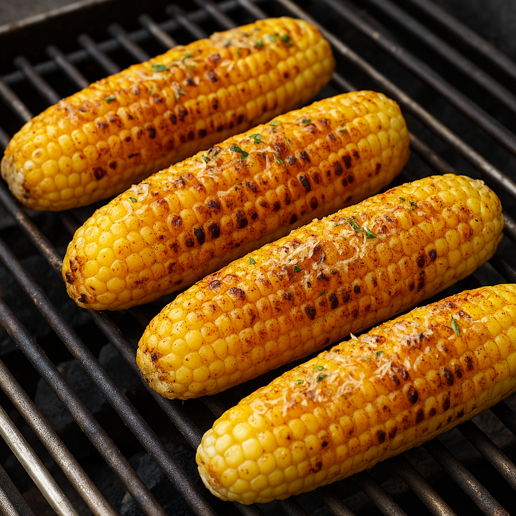 Milho na Churrasqueira com Manteiga
