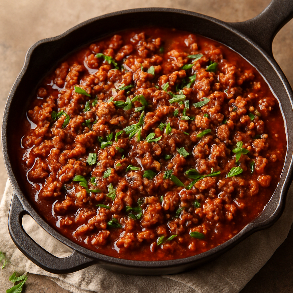 Carne Moída Rápida Temperada