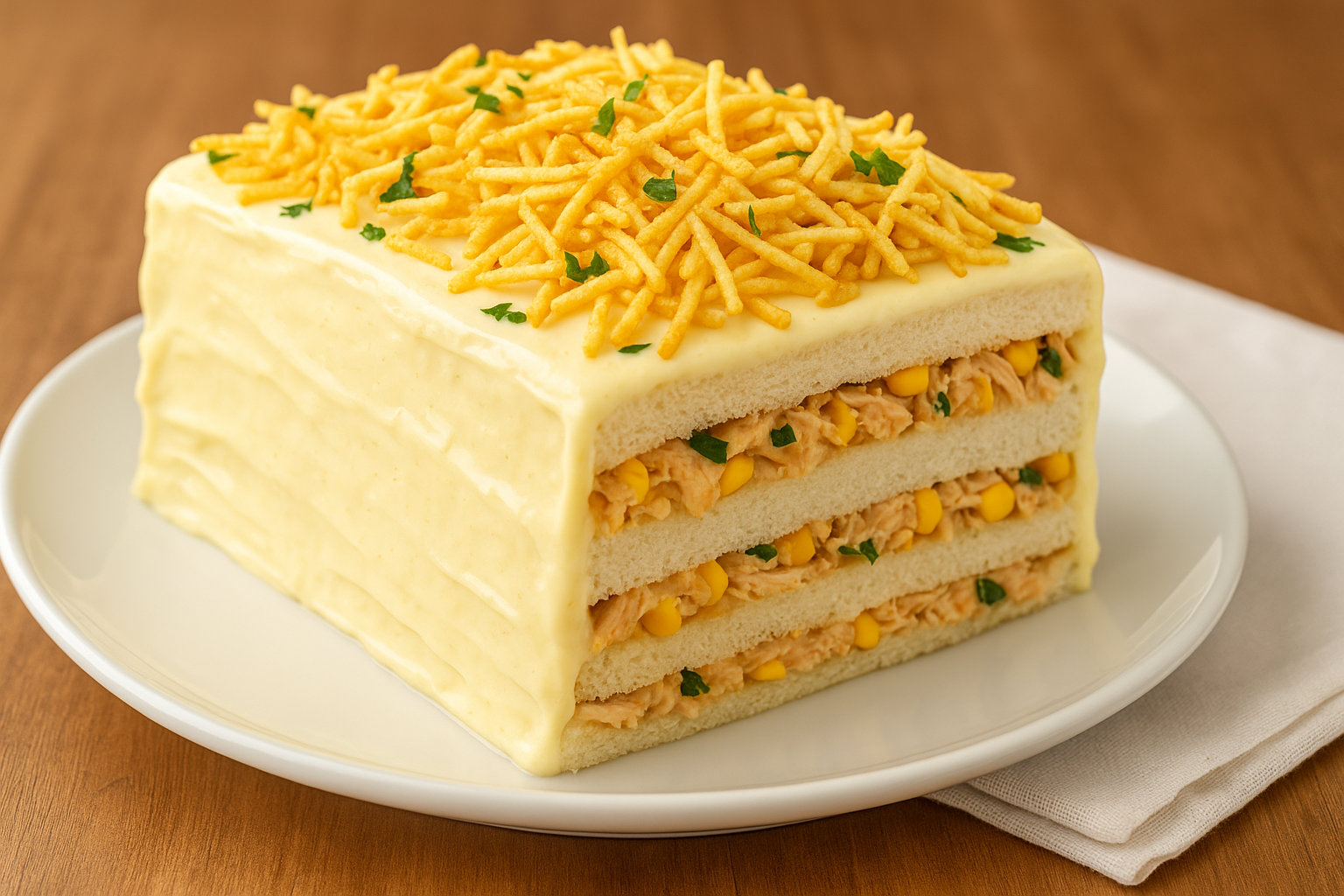 BoSalgado de Pão com Frango: Camadas de Sabor e Praticidade