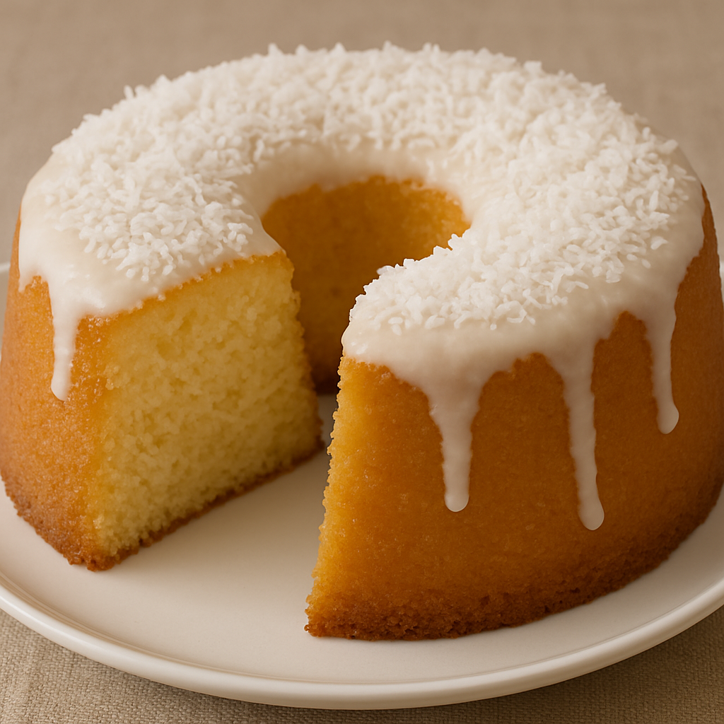 Bolo de coco de liquidificador